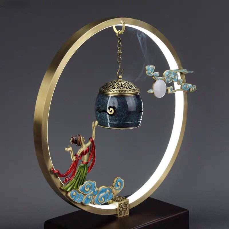 Lư Hương Đồng Treo Phát Nhạc Trang Trí Tiên Nữ BK-ME-011900-VN-0136