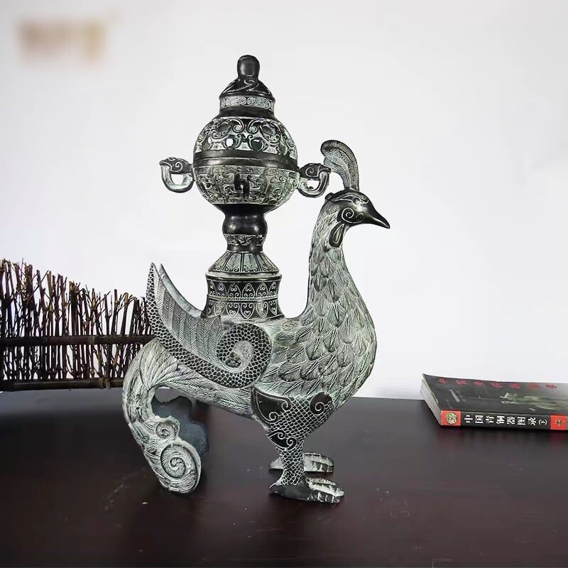 Lư Hương Phượng Hoàng Đồng Sưu Tầm - Tinh Hoa Nghệ Thuật Truyền Thống BK-ME-003100-VN-0170