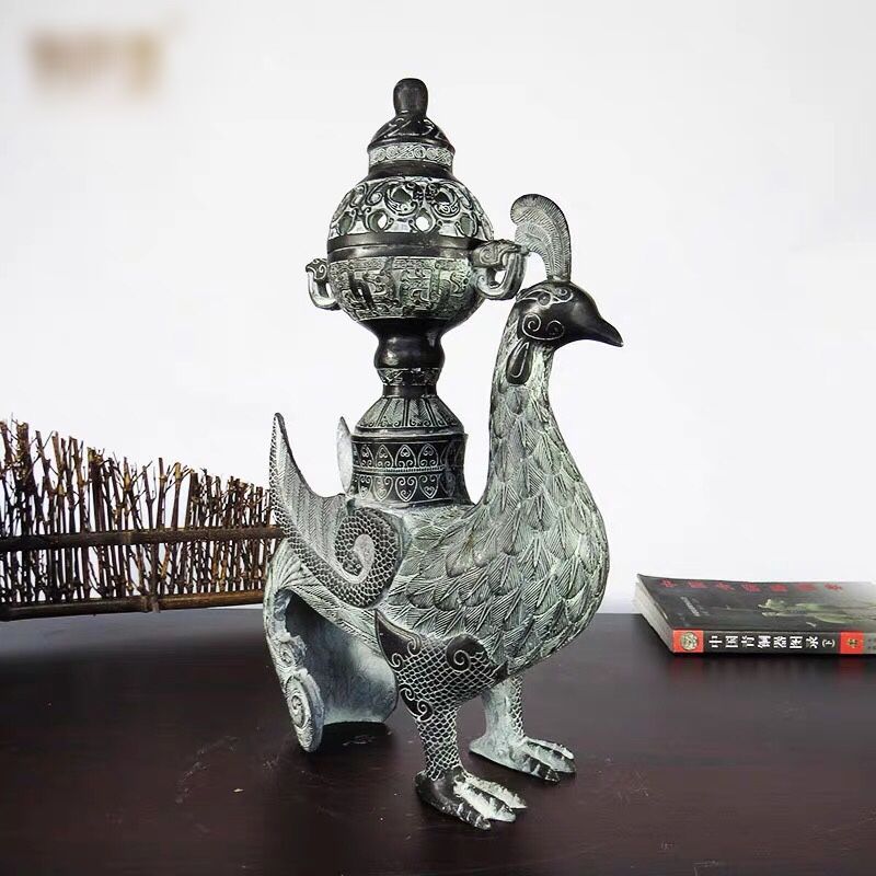 Lư Hương Phượng Hoàng Đồng Sưu Tầm - Tinh Hoa Nghệ Thuật Truyền Thống BK-ME-003100-VN-0170