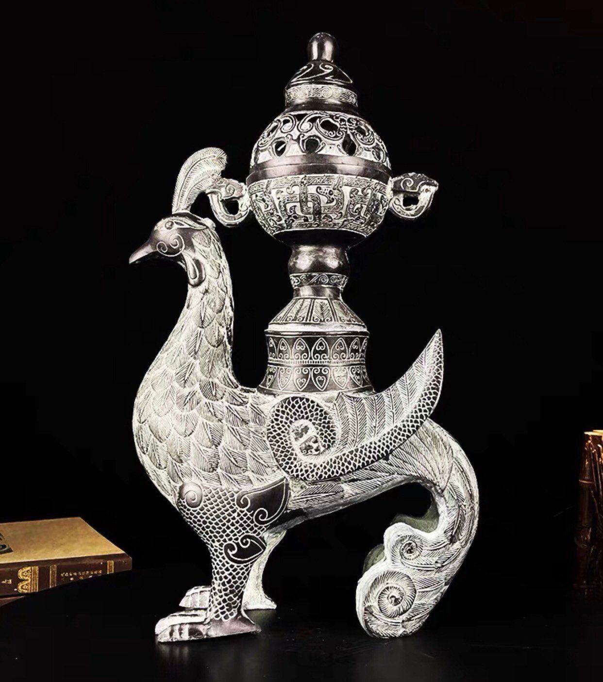 Lư Hương Phượng Hoàng Đồng Sưu Tầm - Tinh Hoa Nghệ Thuật Truyền Thống BK-ME-003100-VN-0170