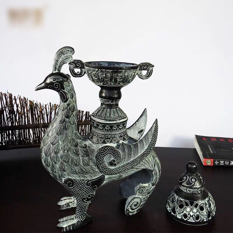 Lư Hương Phượng Hoàng Đồng Sưu Tầm - Tinh Hoa Nghệ Thuật Truyền Thống BK-ME-003100-VN-0170