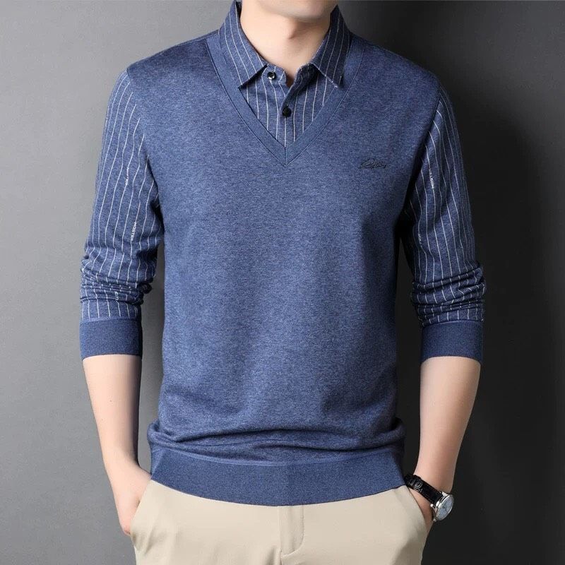Áo Len Cổ Sơ Mi Doanh Nhân Cao Cấp – Phong Cách Lịch Lãm, Tinh Tế Cho Quý Ông BK-FA-001900-VN-0177