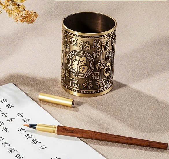 Cốc Đựng Bút Đồng Thau Cao Cấp BK-ME-000900-VN-0209