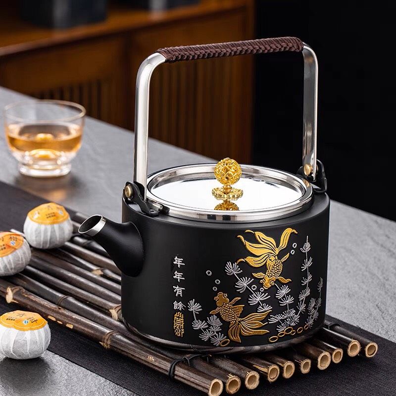 Bộ Ấm Trà Bếp Điện Trang Trí Cao Cấp BK-ME-006800-VN-0217