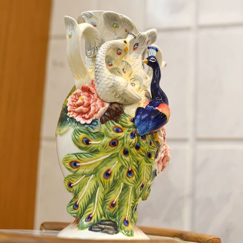 Bình Cắm Hoa Con Công Trang Trí Nghệ Thuật BK-CE-004300-VN-0284