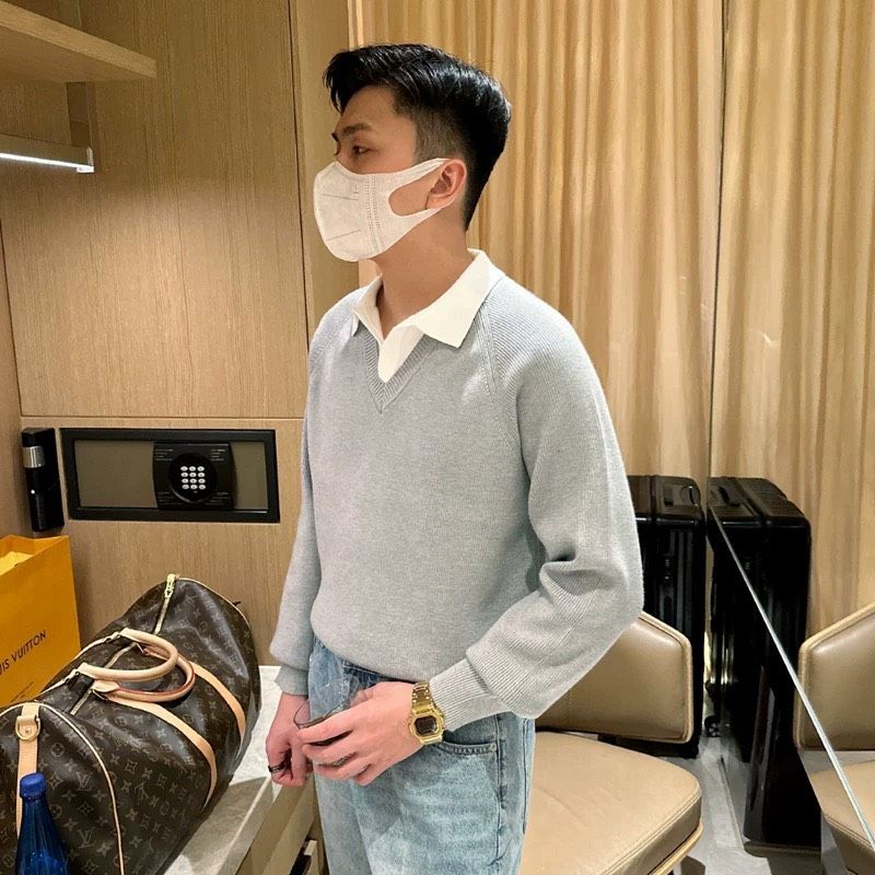 Áo Len Phối Sơ Mi Nam Cao Cấp BK-FA-002300-VN-0285