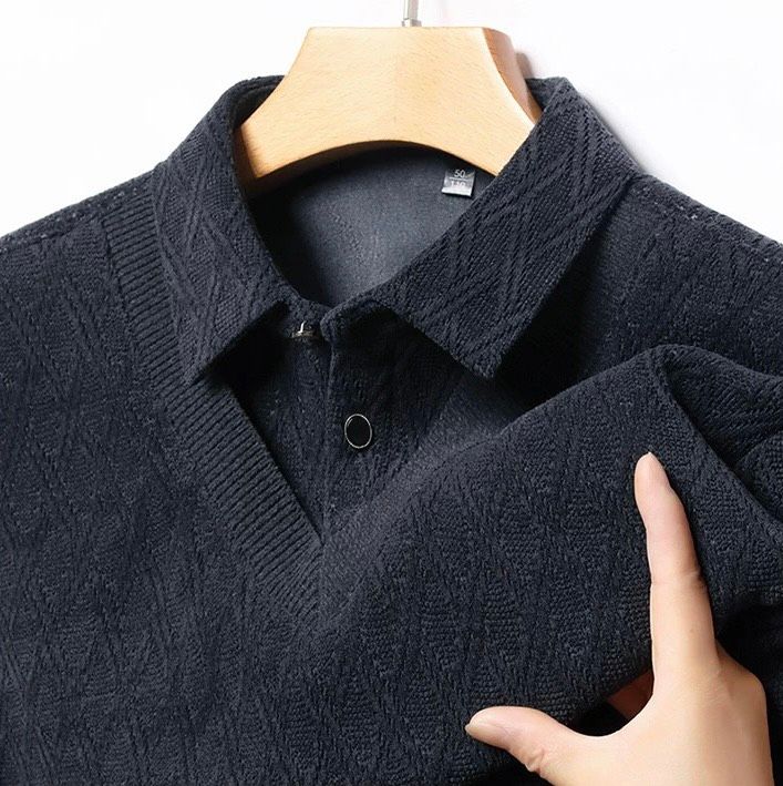 Áo Len Phối Sơ Mi Nam Cao Cấp BK-FA-001100-VN-0306
