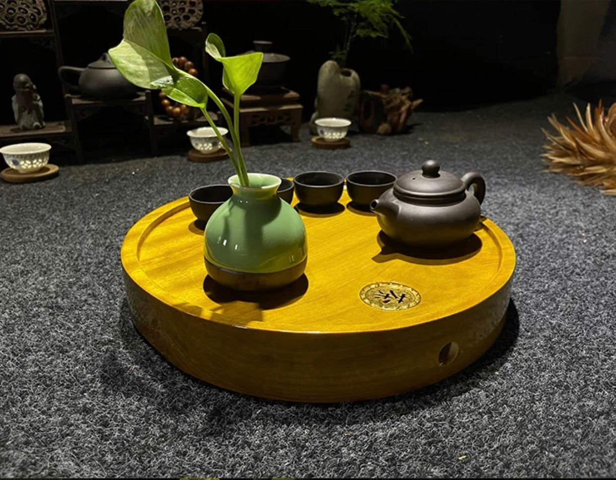 KHAY TRÀ GỖ TRÒN RETRO CAO CẤP BK-WO-001960-VN-0336