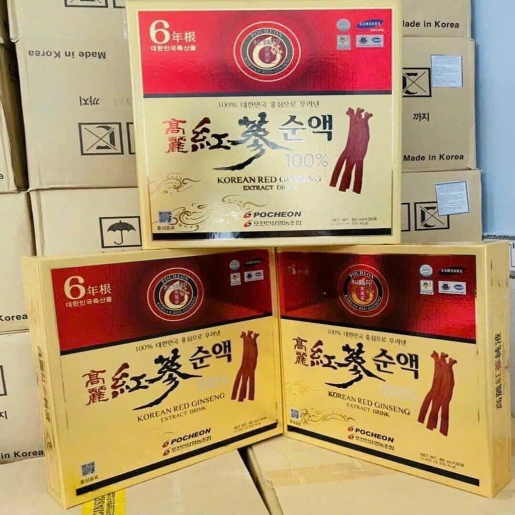 NƯỚC HỒNG SÂM POCHEON NGUYÊN CHẤT 100% BKHE-002900KR-0039