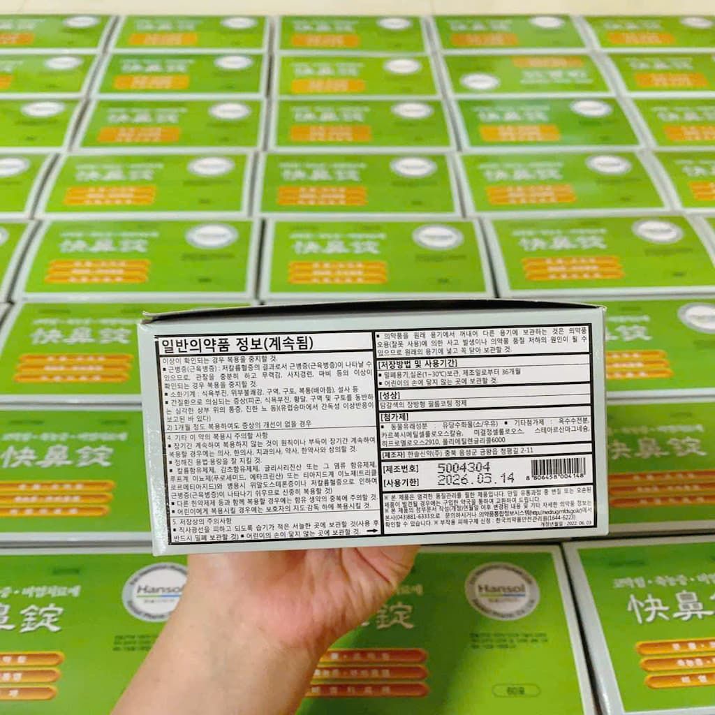 THUỐC VIÊM XOANG HANSOL HÀN QUỐC BKHE-001700KR-41