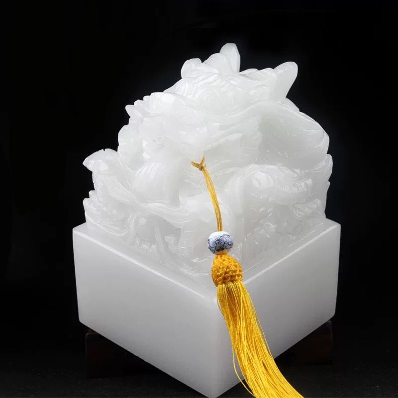 CON DẤU CỬU LONG NGỌC ẤN VÀNG BK-ST-001500-VN-0363