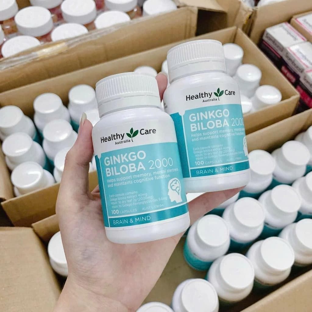 Viên uống BỔ NÃO GINKGO BILOBA 2000 HEALTHY CARE BKHE-000790KR-0063