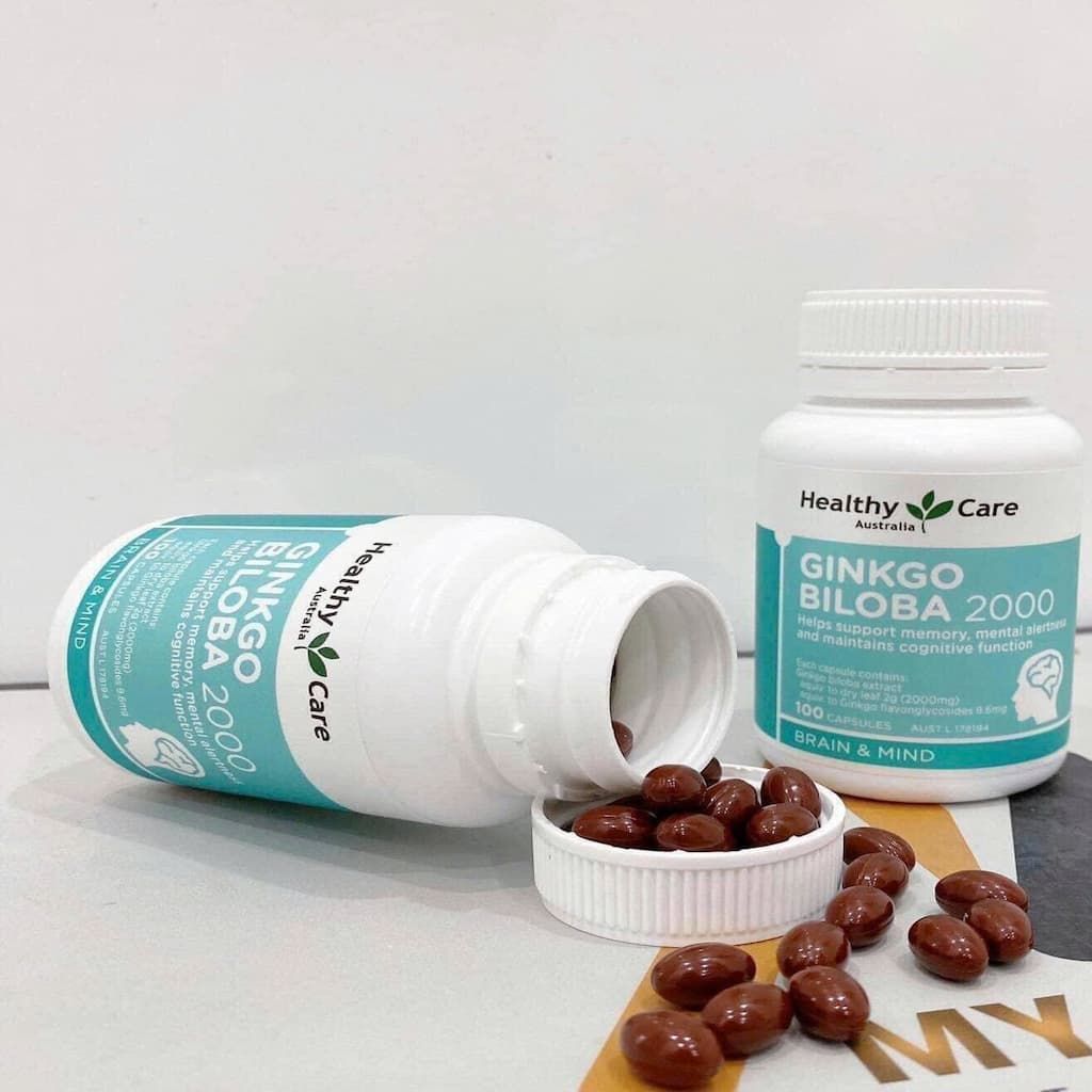 Viên uống BỔ NÃO GINKGO BILOBA 2000 HEALTHY CARE BKHE-000790KR-0063