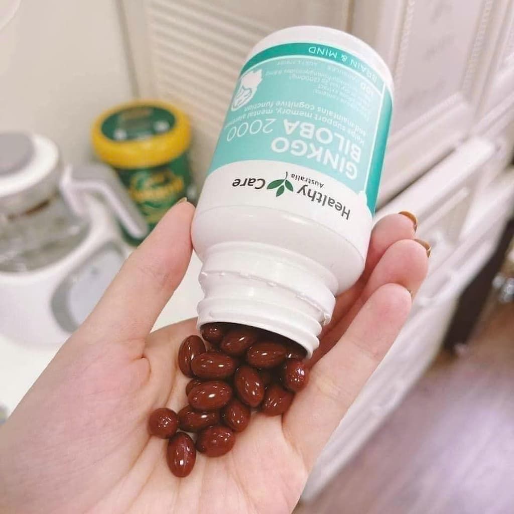 Viên uống BỔ NÃO GINKGO BILOBA 2000 HEALTHY CARE BKHE-000790KR-0063