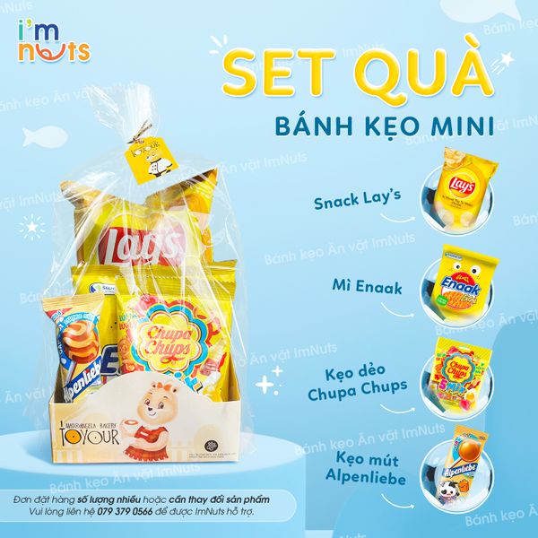 Set Quà Bánh Kẹo Mini ImNuts nhiều màu sắc – Bánh kẹo Ăn vặt
