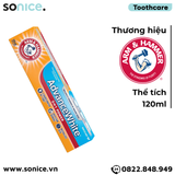  Kem đánh răng ARM & HAMMER AdvanceWhite 120ml SONICE. 