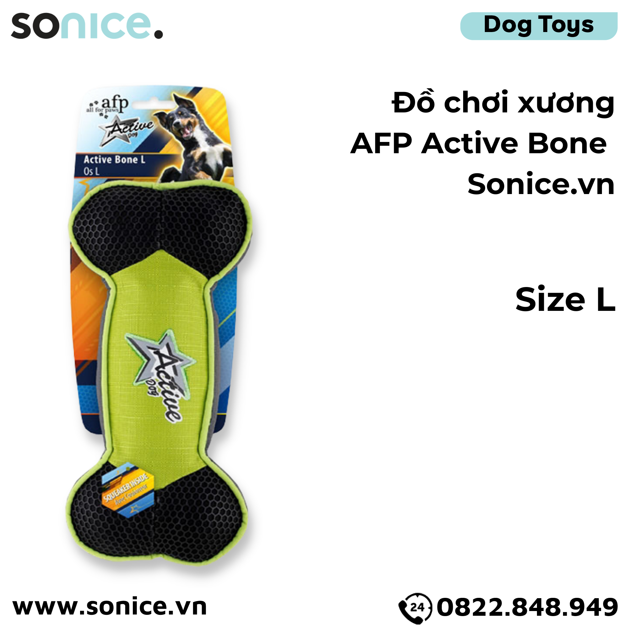 Đồ chơi xương AFP Active Bone Toys size L - SONICE.