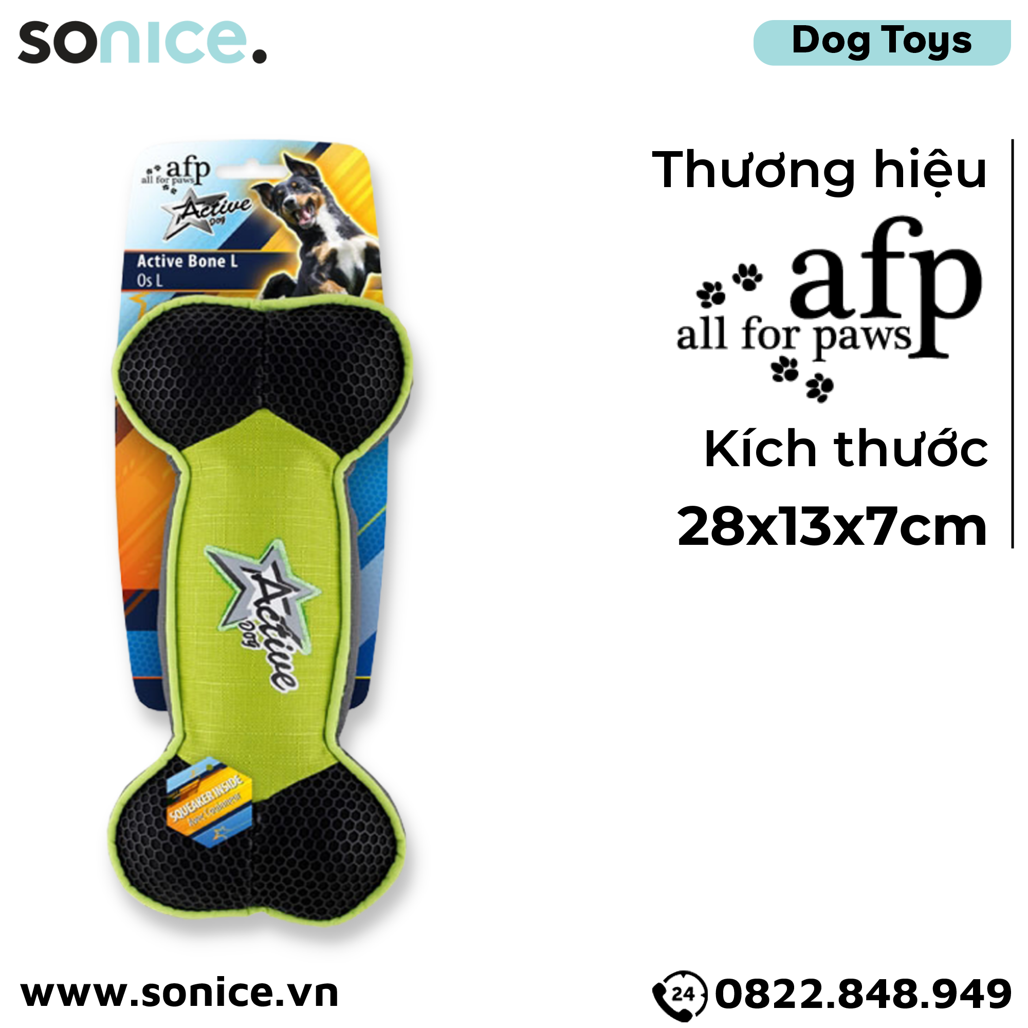Đồ chơi xương AFP Active Bone Toys size L - SONICE.