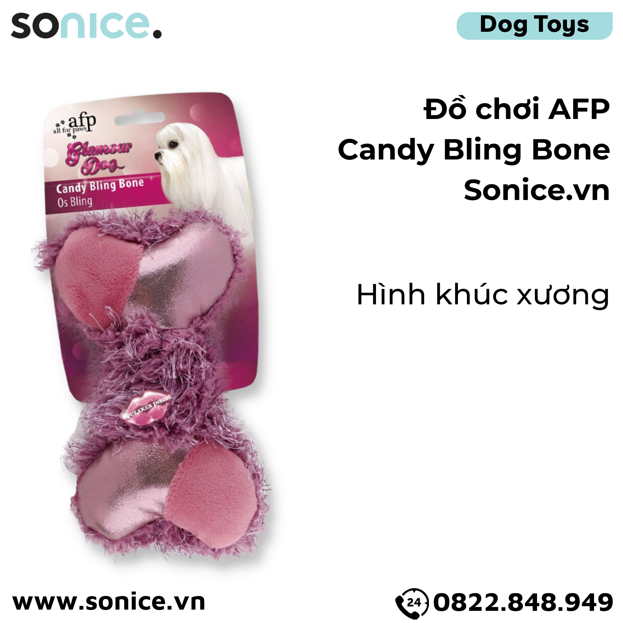  Đồ chơi AFP Candy Bling Bone Toys - Hình khúc xương SONICE. 