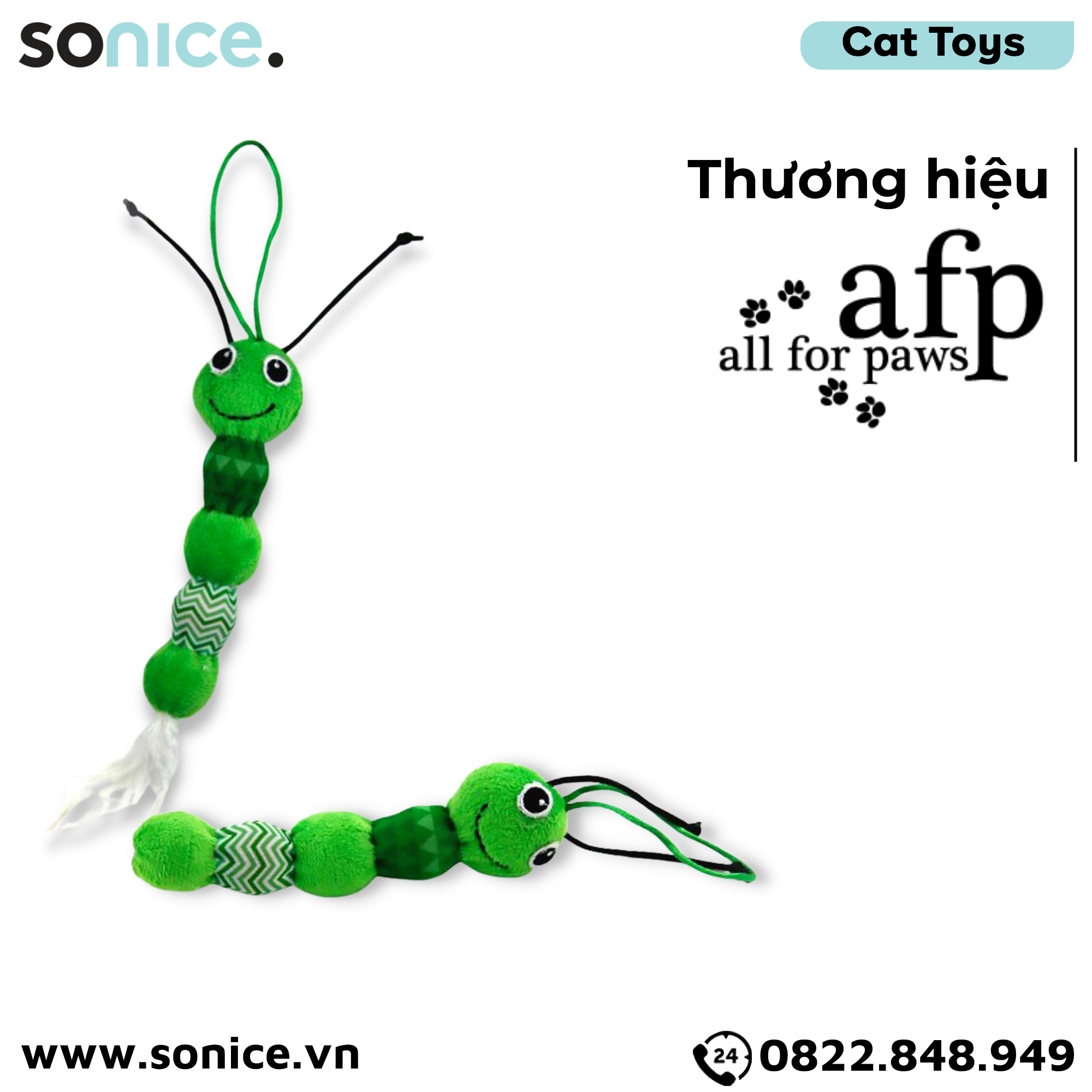 Đồ chơi AFP Feather Snake Toys - Có chuông, hỗ trợ vận động SONICE.