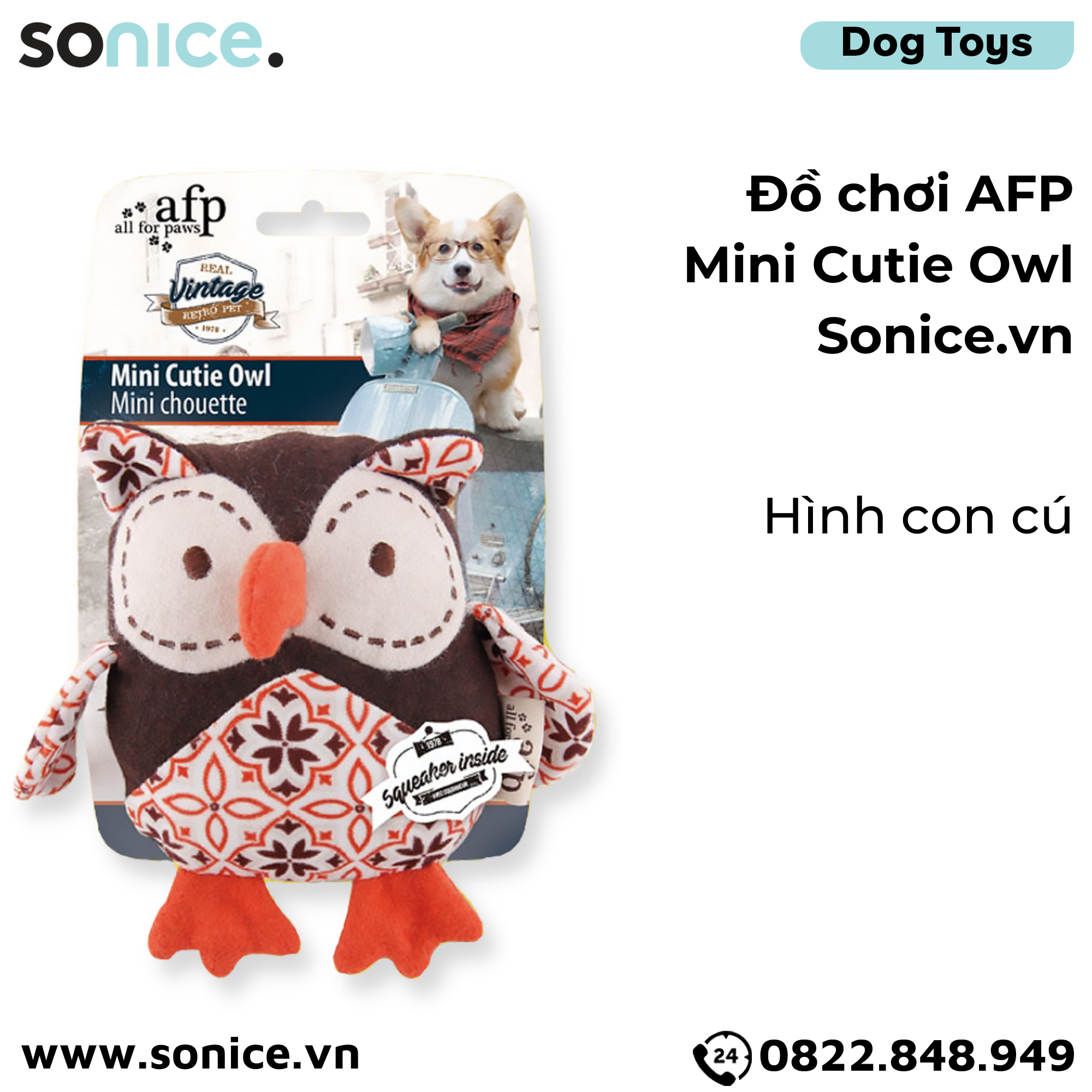 Đồ chơi AFP Mini Cutie Owl Toys - Con Cú SONICE.