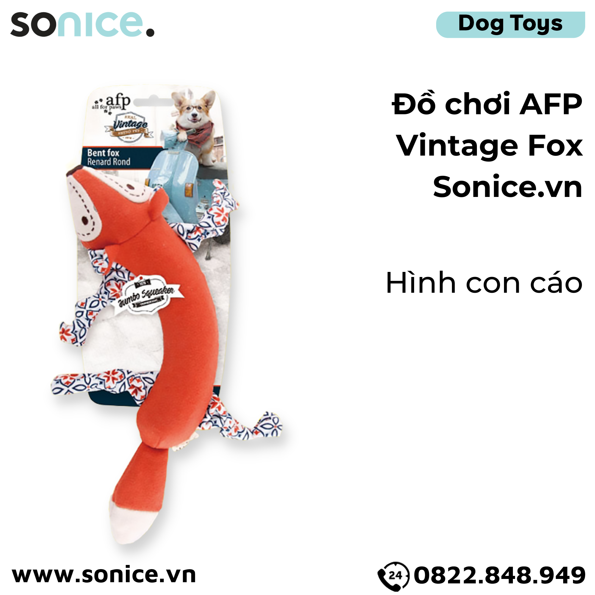  Đồ chơi AFP Vintage Fox Toys - Con cáo SONICE. 