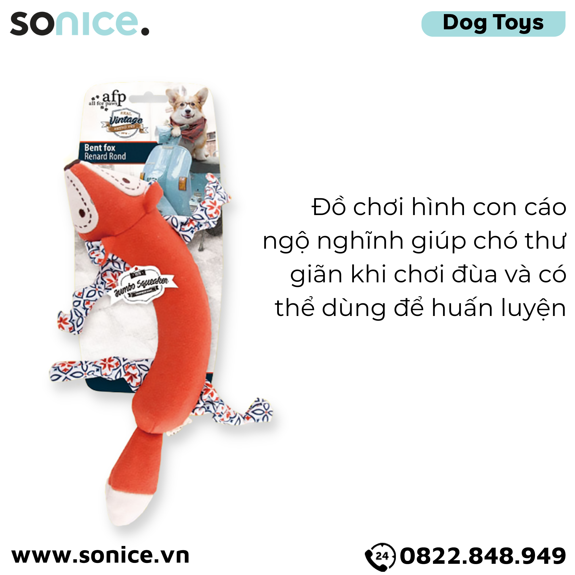  Đồ chơi AFP Vintage Fox Toys - Con cáo SONICE. 