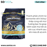  Cát vệ sinh American Solution Aqua Mint 9kg - mùi bạc hà SONICE. 