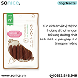  Xúc xích Petsmix Beef Sausage 100g - Thịt bò, bổ sung dinh dưỡng hằng ngày SONICE. 