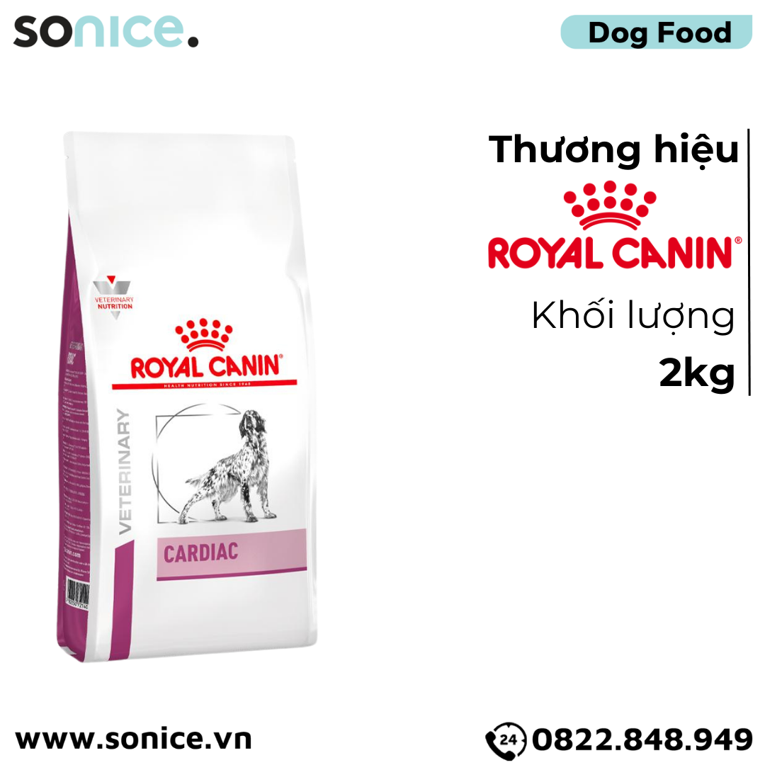Thức ăn chó Royal Canin CARDIAC 2kg - Hỗ trợ bệnh tim SONICE.