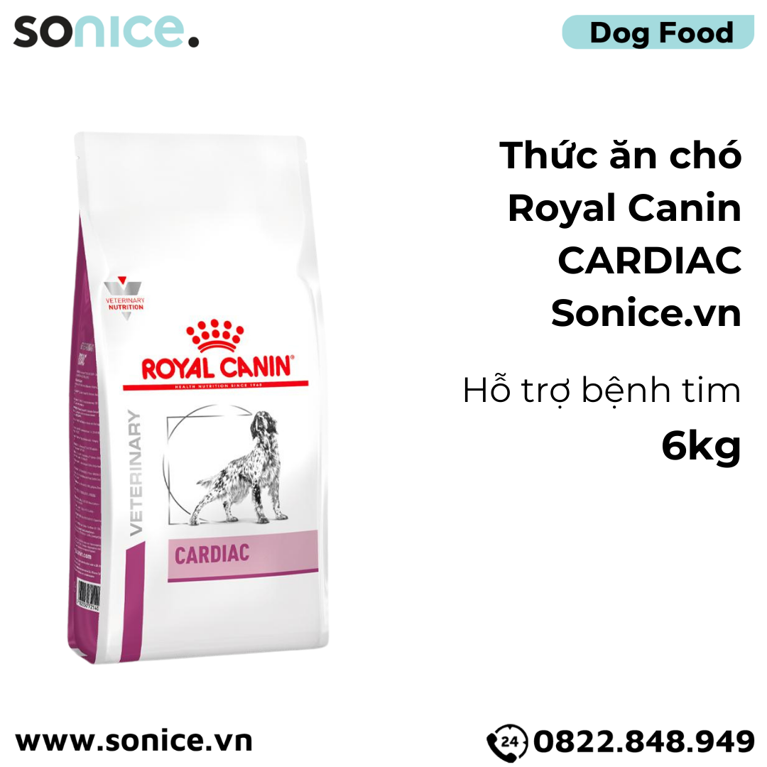 Thức ăn chó Royal Canin CARDIAC 6kg - Hỗ trợ bệnh tim SONICE.