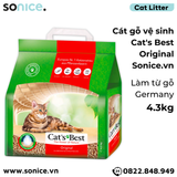  Cát vệ sinh cho mèo CAT’s BEST Original 2.1kg - nhập Germany Catsbest SONICE. 