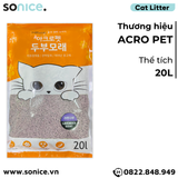  Cát vệ sinh mèo ACRO SOYA 20L - Lavender SONICE. 