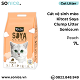  Cát vệ sinh mèo KitCat Soya Clump Litter 7L - Làm từ đậu nành tofu SONICE. 