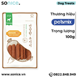  Xúc xích Petsmix Chicken Sausage 100g - Thịt gà, bổ sung dinh dưỡng hằng ngày SONICE. 