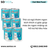  Combo Pate Simba cho Mèo Chunkies with Tuna 415g - 6 lon - Vị Cá ngừ Nhập Italy SONICE. 