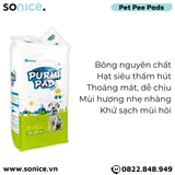  Tấm lót vệ sinh Purmi Pad 43cm x 53cm - 50 miếng nhập Hàn Quốc SONICE. 