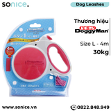  Dây dắt tự động DoggyMan Doggy Walker size L - 30kg | 4m - Màu hồng SONICE. 