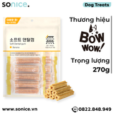  Treats Petsmix Soft Dental Gum Banana 270g - 30 cây vị Chuối, sạch răng thơm miệng SONICE. 