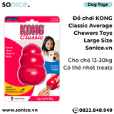  Đồ chơi KONG Classic Average Chewers Toys Large Size - Cho chó 13-30kg, có thể nhét treats bên trong SONICE. 