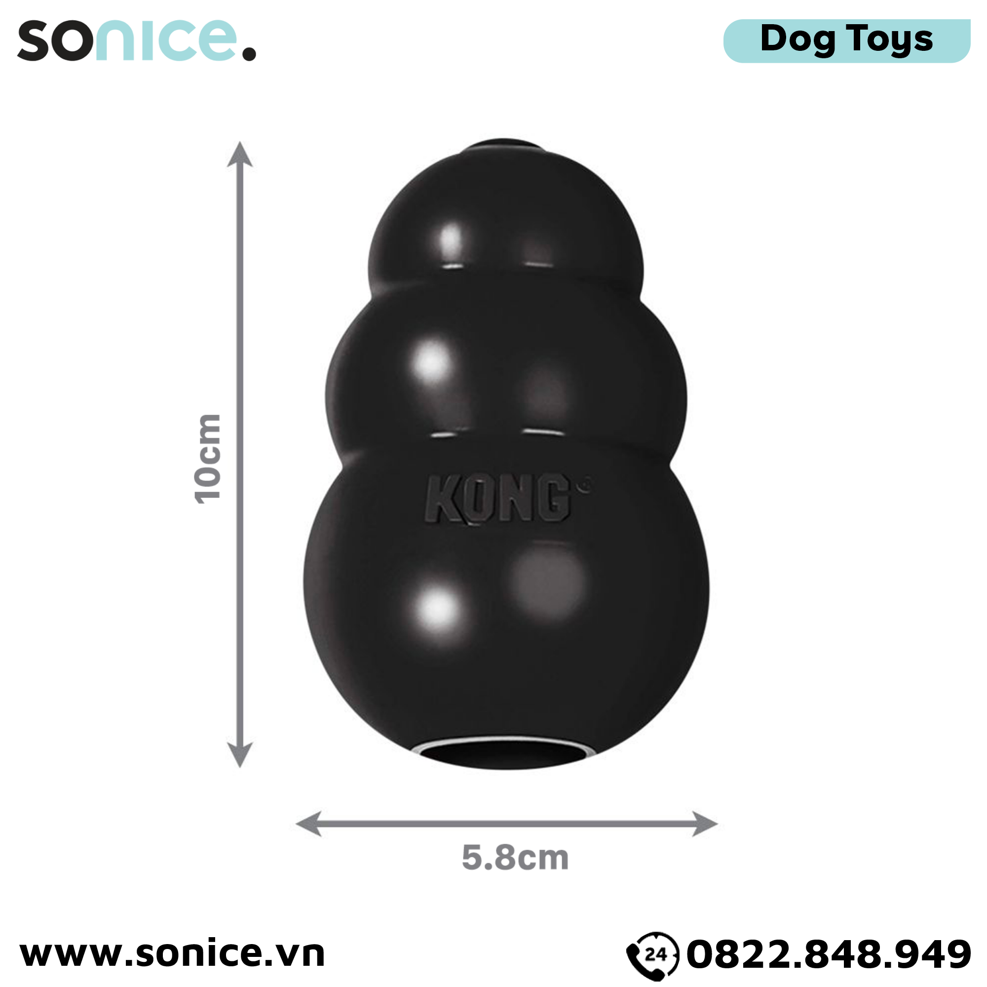 Đồ chơi Kong Extreme Toys Large Size - Cho chó 13-30kg, có thể nhét treats SONICE.