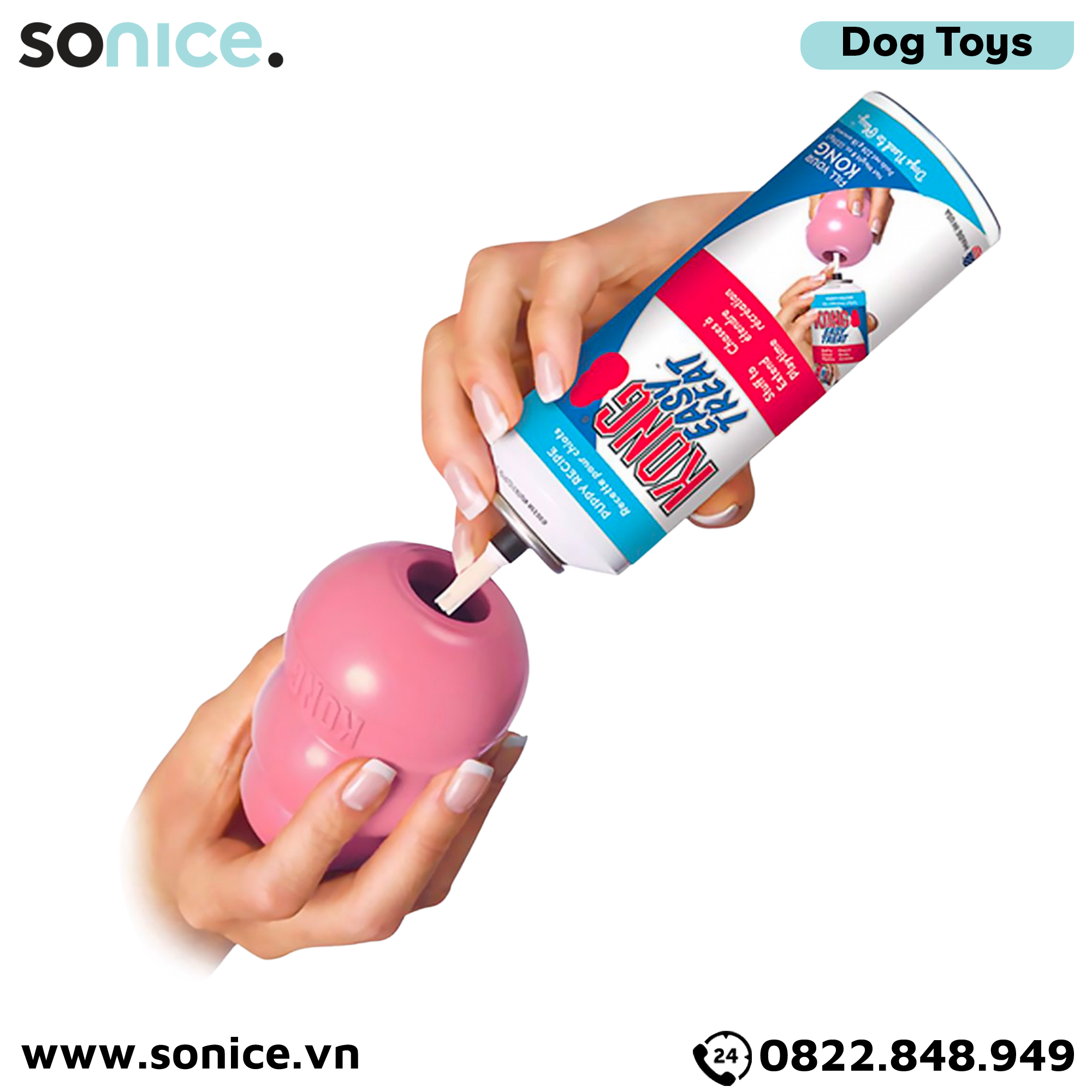 Đồ chơi Kong Puppy Toys Small Size - cho chó <9kg, có thể nhét treats SONICE.
