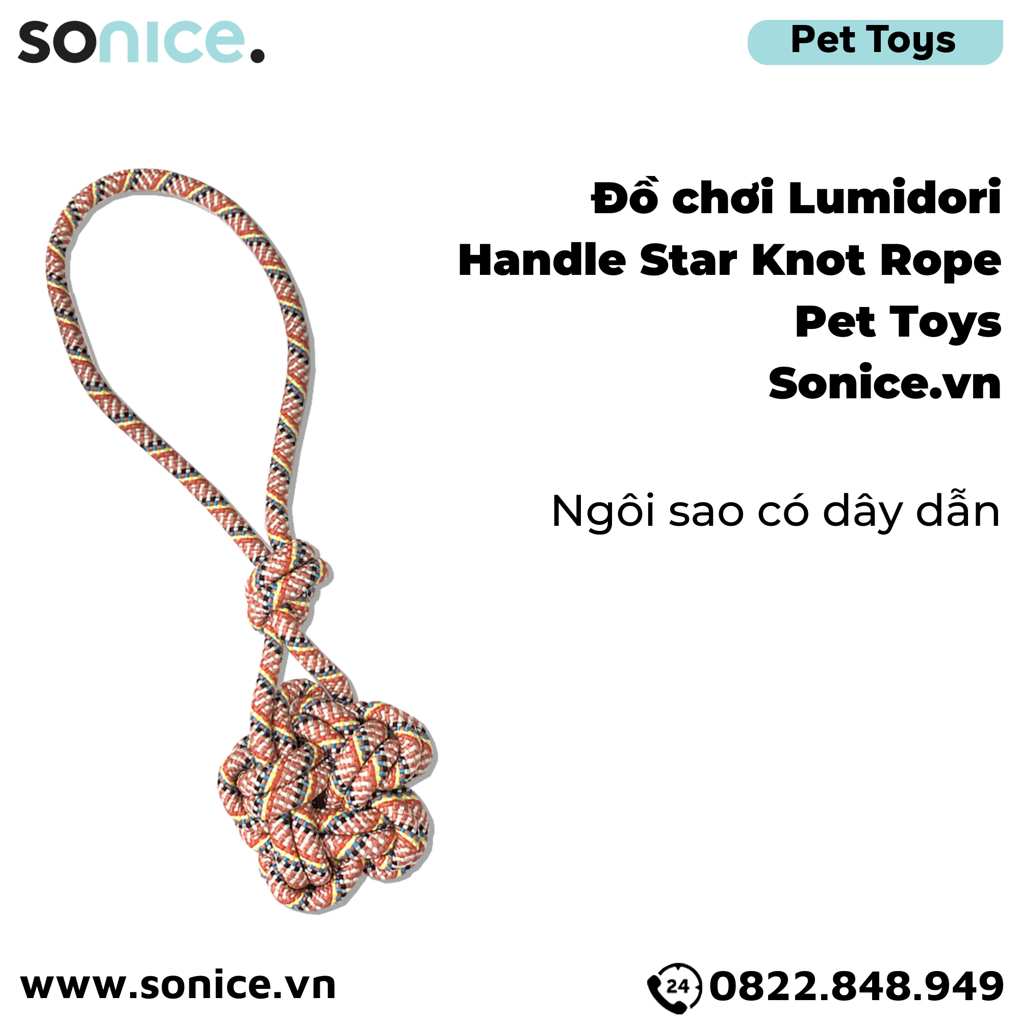 Đồ chơi Lumidori Handle Star Knot Rope Toys - Ngôi sao có dây dẫn SONICE.