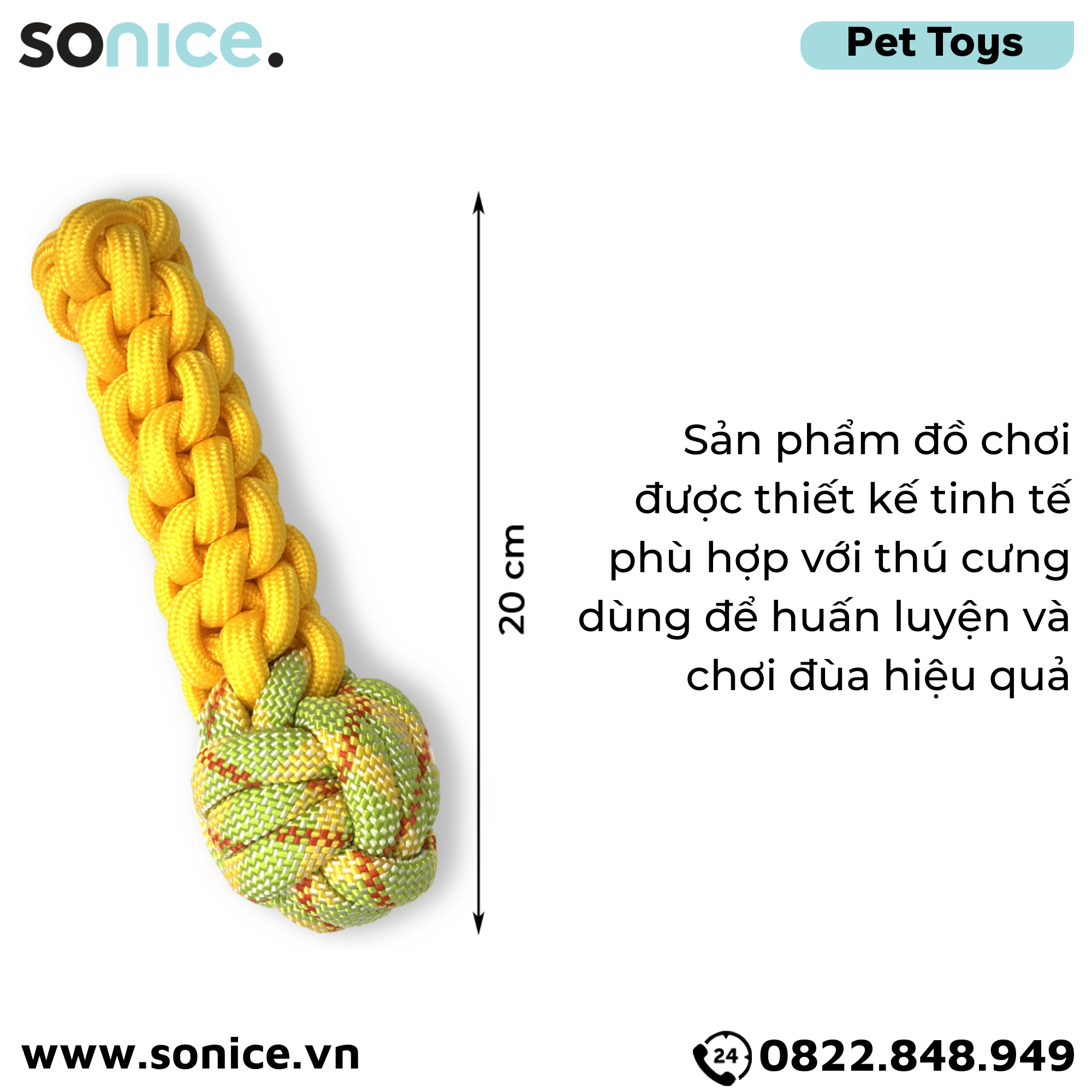Đồ chơi Lumidori Micro Knot Rope Toys - Dây đan hình micro SONICE.