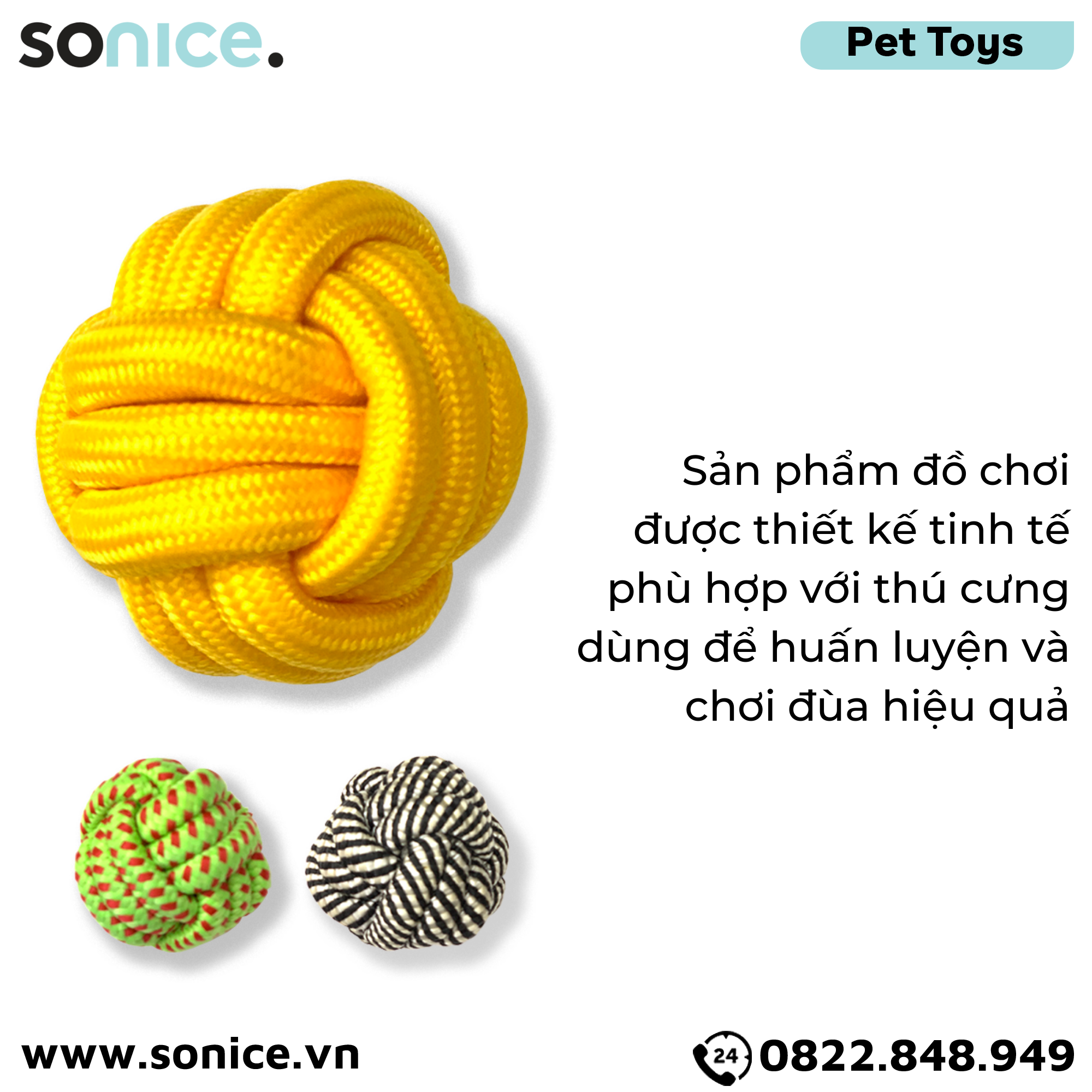 Đồ chơi Lumidori Nuts for Knots Ball Toys - Banh dây đan SONICE.