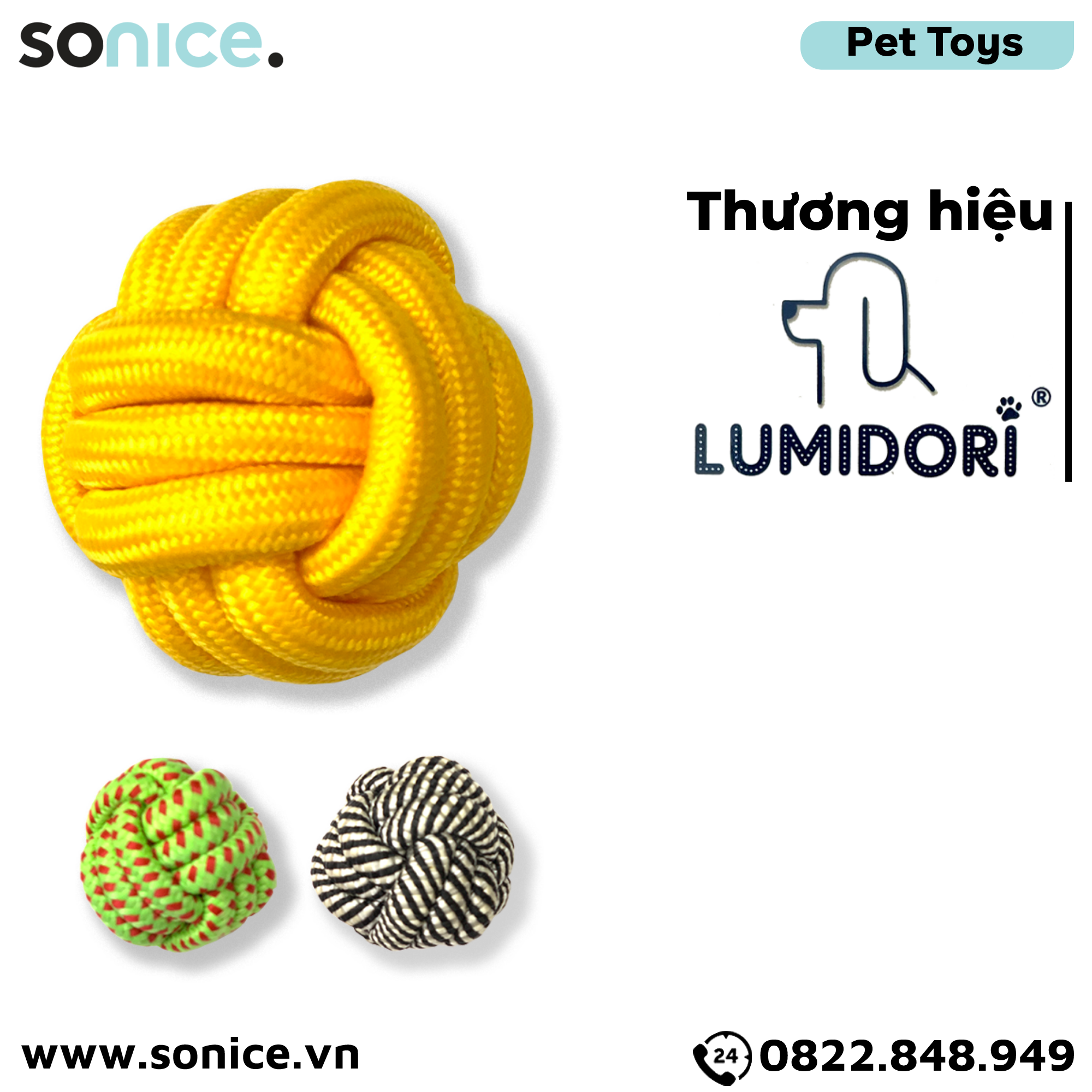 Đồ chơi Lumidori Nuts for Knots Ball Toys - Banh dây đan SONICE.