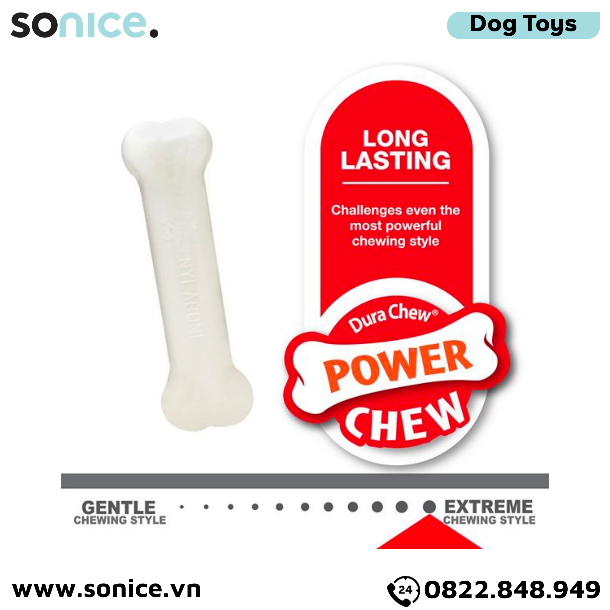 Đồ chơi Nylabone Puppy Chew Starter Kit Chicken Flavor Toys - vị Gà, dành cho chó nhỏ trong giai đoạn phát triển SONICE.