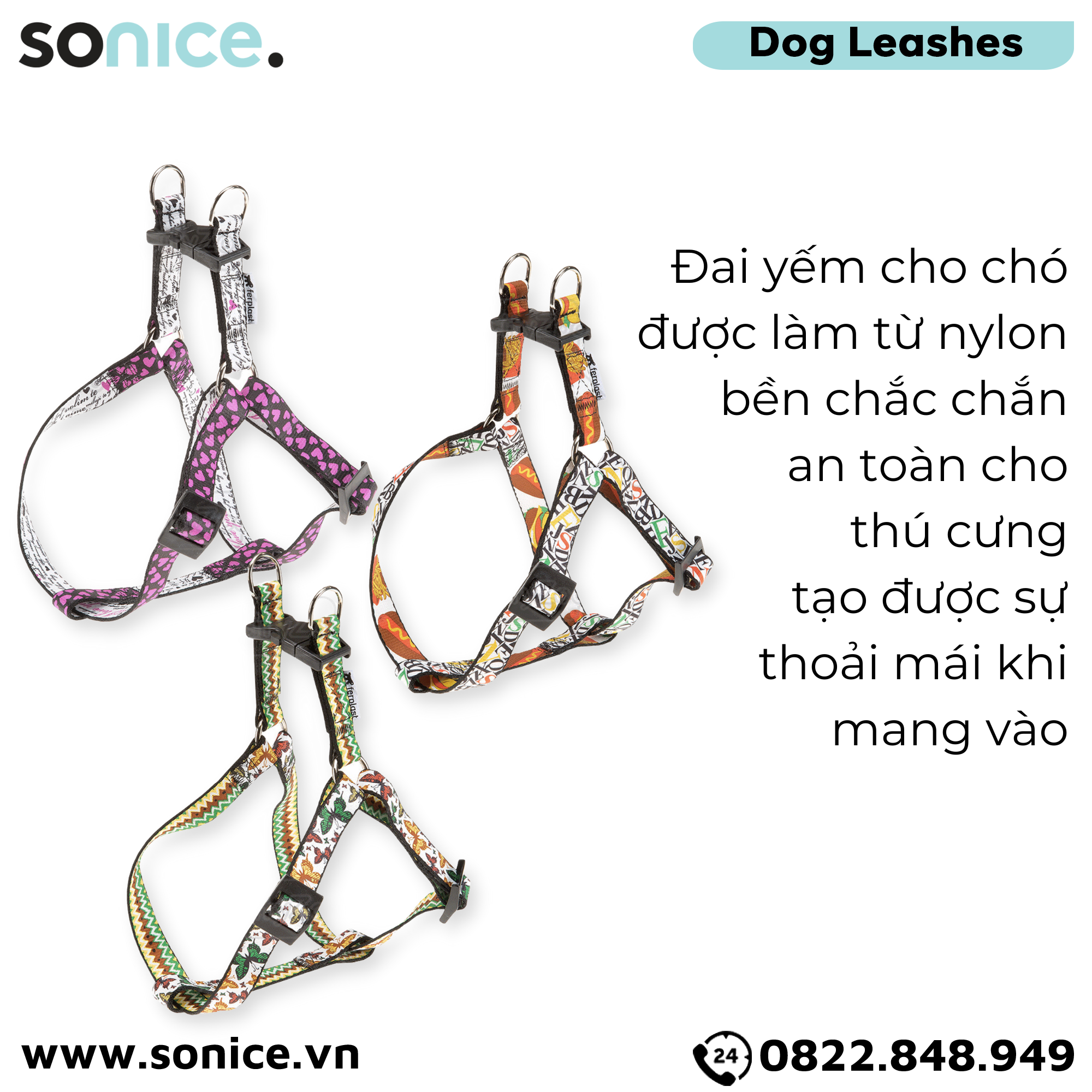 Yếm cao cấp Ferplast ARLECCHINO - Size S SONICE.