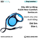  Dây dắt tự động FLEXI New Comfort L - Dây dẹp 5m, < 60kg SONICE. 