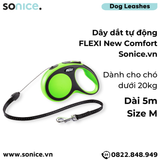  Dây dắt tự động FLEXI New Comfort M - Dây tròn 5m, < 20kg SONICE. 